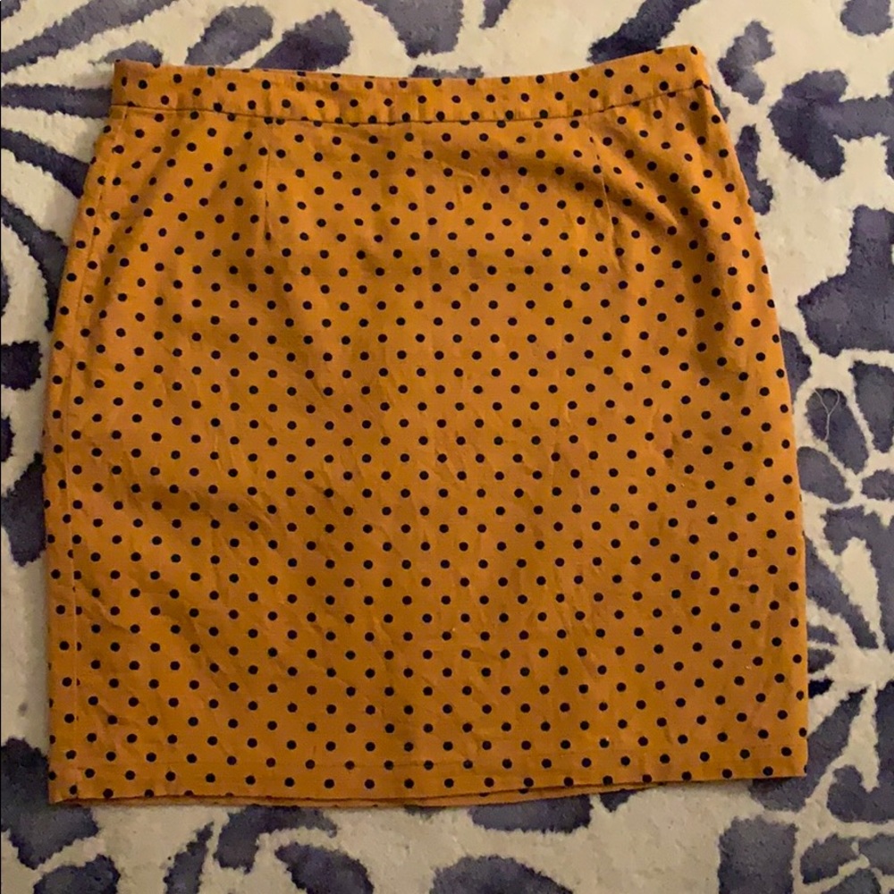 Gap polka dot pencil skirt